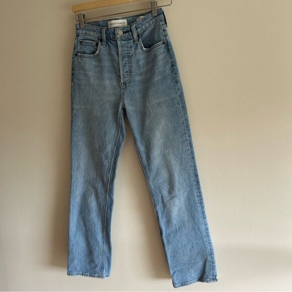 Denim Forum The Arlo High Rise Straight Light Wash - Picture 3 of 11